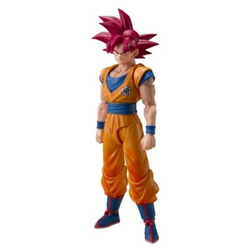 BANDAI S.H.Figuarts 七龍珠 超級賽亞人之神 孫悟空 纏繞神之氣的姿態  1個