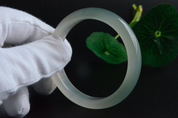 【銜翠之二】天然綠玉髓手鐲平安鐲