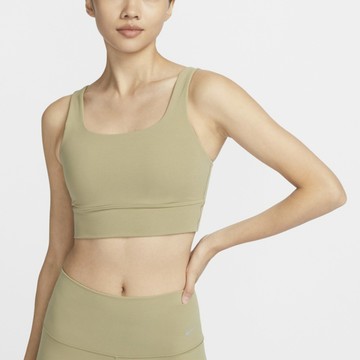 Nike W NK ALATE ELLIPSE LL BRA [DO6620-276] 女 運動內衣 中度支撐 橄欖綠