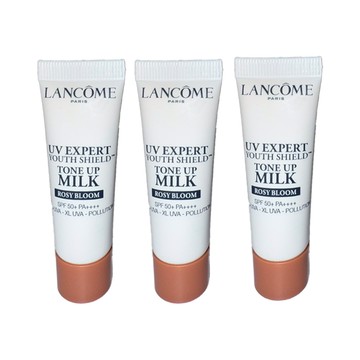 【LANCOME】 超輕盈UV 提亮素顏霜 #玫瑰粉 10g 3入組