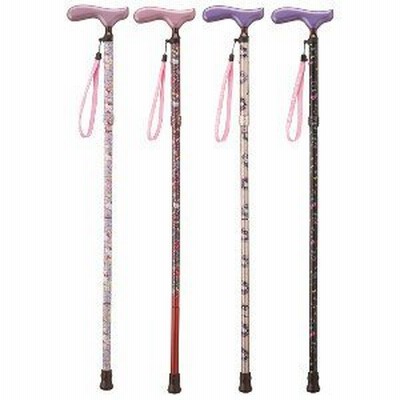 ハロー キティ アルミ製折りたたみステッキ  とっても人気なキティちゃんのステッキ♪ 杖 介護 シルバー用品 ステッキ キャラクター 安心のSGマーク付き