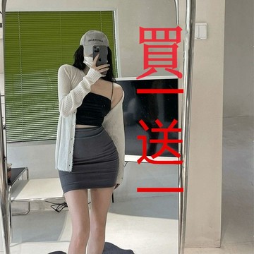 ✨💕少女【買一送一】性感包臀裙半身裙高腰彈力一步裙短裙包臀黑色超短裙