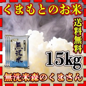 お米 米 15kg 白米 送料無料 無洗米 熊本県産 森のくまさん あす着 新米 令和5年産 5kg3個 くまもとのお米 富田商店 とみた商店