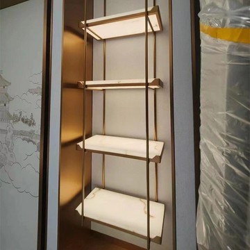 熱銷/免運費 嵌入式不銹鋼裝飾璧龕柜客廳衛生間置物架燈光家裝無縫暗裝電視柜