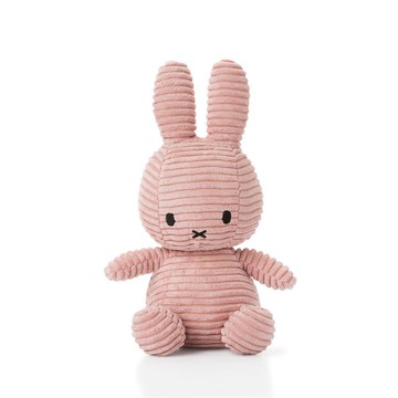 BON TON TOYS Miffy米菲兔ECO燈芯絨填充玩偶-粉 23cm