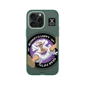 iPhone 15 Pro Max Clear 憂墨綠 - 航海王 One Piece - Gear 5 - 魯夫大笑