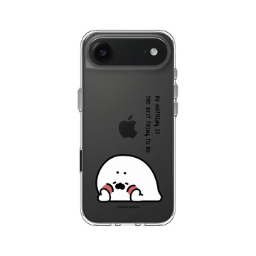 iPhone Air Clear Case（相機按鈕） 透明 - 無所事事小海豹 The Nothing Seal - 什麼都沒做