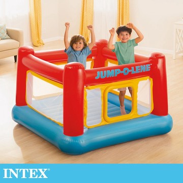 【INTEX】擂台跳跳床JUMP-O-LENE-寬174cm (48260)遊戲池/兒童充氣玩具/充氣城堡/彈跳床
