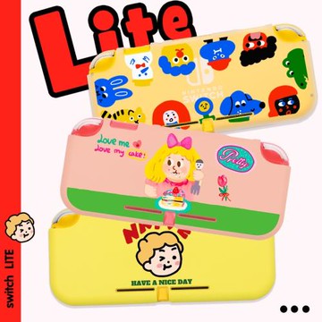 【不是手機殼】宇航員小人呼啦圈switchlite保護殼磨砂半包軟外殼