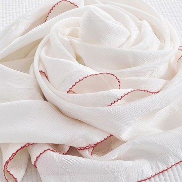 庫梅爾 滑順豐基人造絲單人薄被  紅色  145 x 200 cm