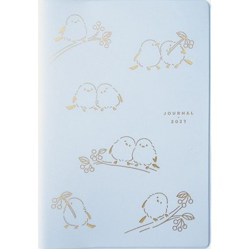 MATOKA 手帳 2027 2026 年 10 月開始 B6 月記事 滿版彩色 Snow Fairy Light Blue
