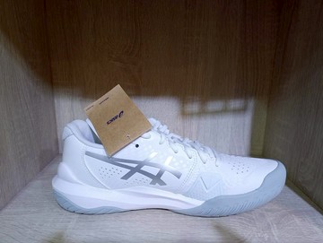 Asics Gel-Challenger 14 專業女網球鞋(白/銀）
