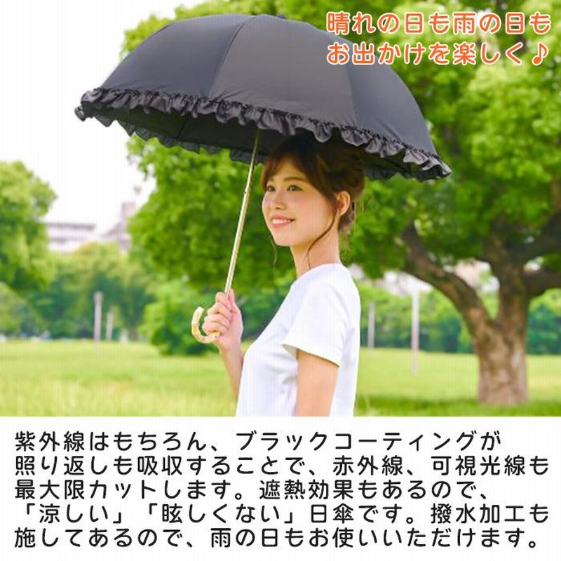 OUTLET SALE 晴雨兼用 日傘 緑 折りたたみ傘 完全遮光 UVカット 100％遮熱 軽量