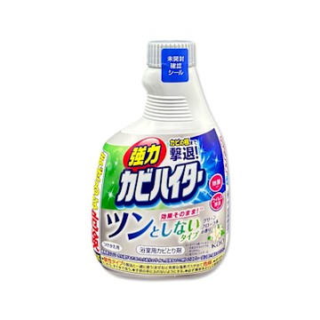 日本KAO花王-免刷洗浴室鹼性強力除霉泡沫清潔劑360ml/補充瓶-溫和花香(廁所洗滌劑環保替換,衛浴磁磚凹縫除垢,蓮蓬頭軟管防霉)