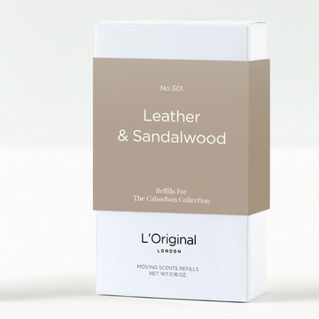 英國L'Original能量晶石車用香氛補充裝-皮革與檀香木
