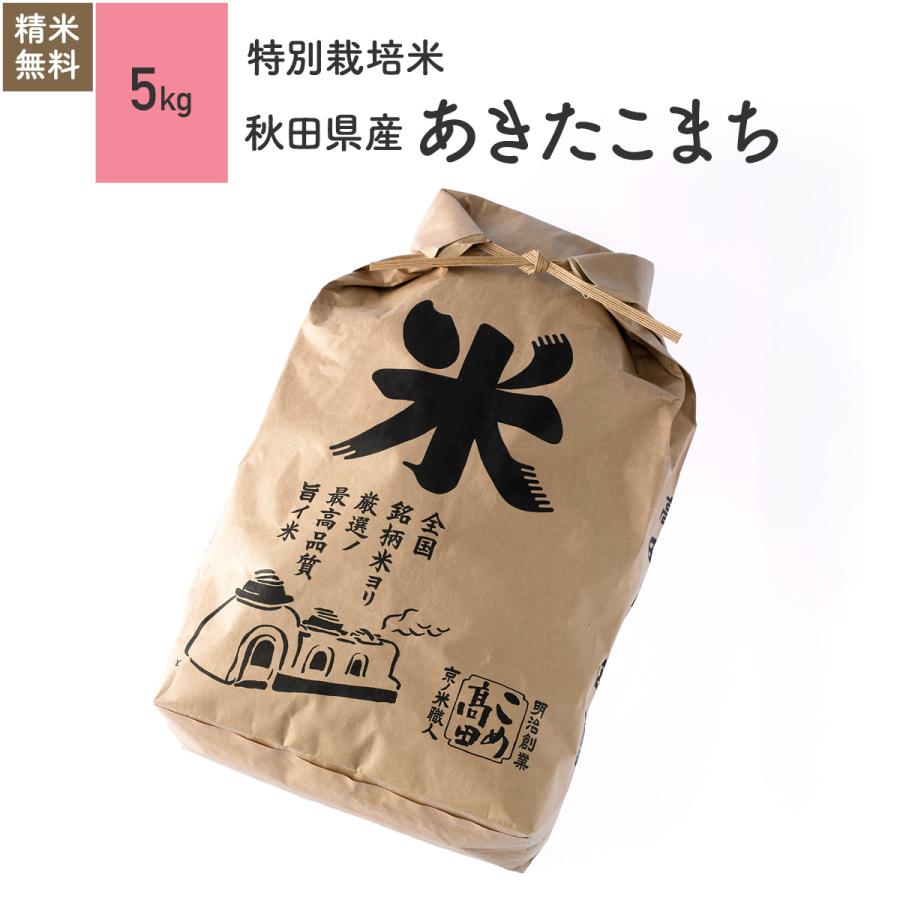 米 お米 5kg あきたこまち 秋田県産 特別栽培米 5年産