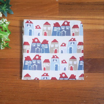 限量訂製款=美國純棉手帕=童話小鎮