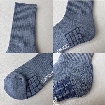 6雙男士中筒襪毛巾底運動襪純棉籃球襪防臭吸汗長襪黑白色襪潮襪