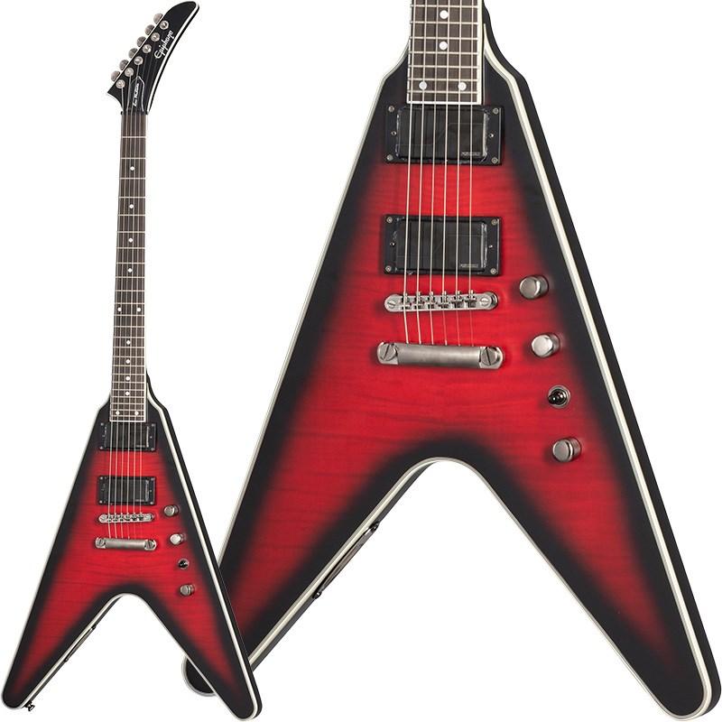 Epiphone Dave Mustaine Prophecy Flying V Figured (Aged Dark Red Burst)