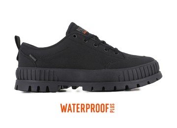 【PALLADIUM】 PALLASHOCK LO WP 防水靴 黑(74408-001)