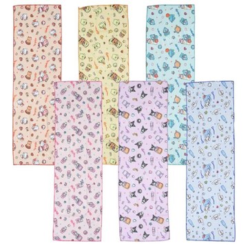小禮堂 Sanrio 三麗鷗 UV涼感巾 100x30cm (食物款) Kitty 大耳狗 美樂蒂 布丁狗