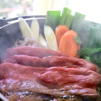 ふるさと納税 つくば市 厳選牛ロース肉・厳選牛赤身肉スライス　すき焼・しゃぶしゃぶ食べ比べセット