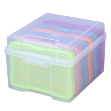 AHOYE 多色獨立分類夾硬殼整理盒  1個  多色