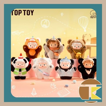 【12月預購】TOP TOY 卷卷羊熊熊包系列 搪膠毛絨 零錢包功能 盲盒 玩具 公仔 盒玩 一中盒6入｜愛蛋客