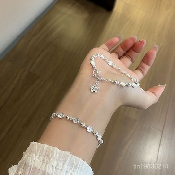 🔥限時下殺🔥s999純銀 閨蜜手鍊 防過敏 抗氧化 可水洗 不掉色 手飾 純銀手錬 女手錬 女生手錬 手錬女 轉運手錬