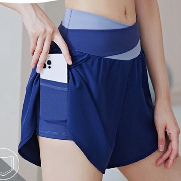 運動短褲女寬松顯瘦防走光休閑褲跑步速干瑜伽服透氣健身熱褲夏薄新款【聚宝屋】