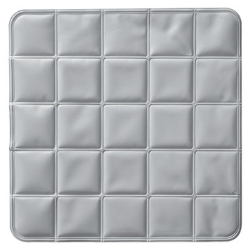 YUNMI 方格雙面凝膠冰墊/涼感沙發坐墊/寵物涼墊/汽車椅墊/辦公椅墊/筆電散熱墊  40 x 40 x 2cm  灰色  1個