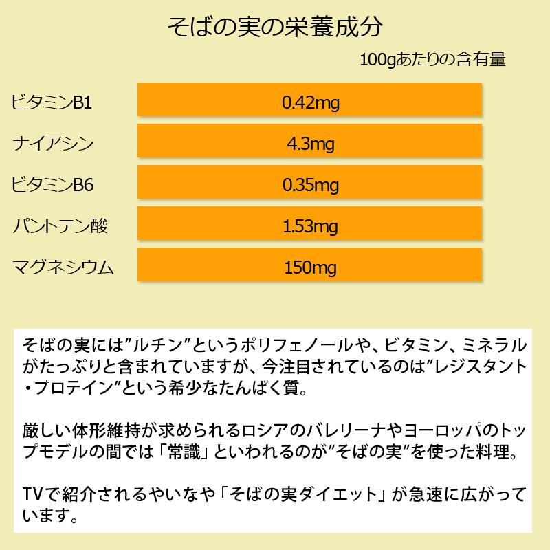 グルメそばの実 国産(北海道産) 食品 ソバ 蕎麦 むき実・ぬき実 500g×1袋 送料無料