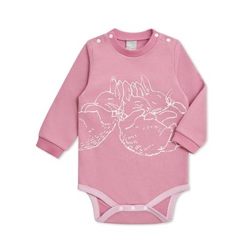 簡約比得長袖雙肩開包屁衣