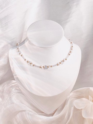 CLOUD & RAINDROP CHOKER