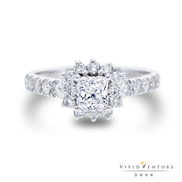 亞帝芬奇 GIA 50分 EVS2 鑽石 戒指 天真 鉑金台