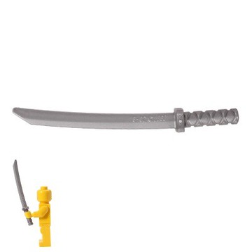 LEGO 樂高30173 平光銀忍者武士刀全新品, 刀人偶配件旋風忍者