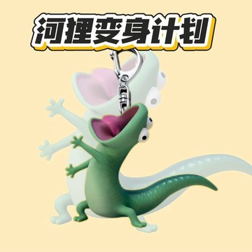 隔曰達🎇 新款河狸變身計劃 蜥蜴湯姆 可愛批發搞怪周邊亞克力 鑰匙扣禮物掛件