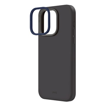 UNIQ LinoHue 液態矽膠雙色鏡頭防摔手機殼 支援MagClick 附鏡頭框  灰色  iPhone 14 Plus (6.7吋)