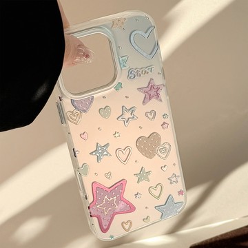 台灣出貨❤多巴胺鎏金iphone15適用16Promax手機殼12蘋果13個性高級11防摔14