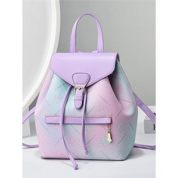 高級感彩色雙肩包女2025新款時尚爆款輕便女包百搭斜挎單肩小背包