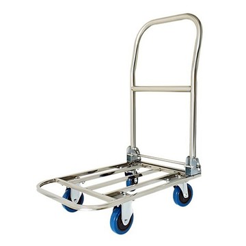 JIAHON 202不鏽鋼輕便可摺疊收納手推車 小  可摺疊設計，堅固耐用，輕便靈活  單一顏色  1個