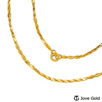 【JoveGold漾金飾】 一路有你黃金男項鍊(約5.00錢)(約2尺/60cm)