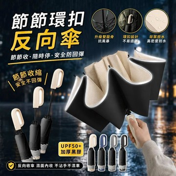 ⚡黑膠環扣全自動雨傘加大號加厚男士專用晴雨車載工藝傘