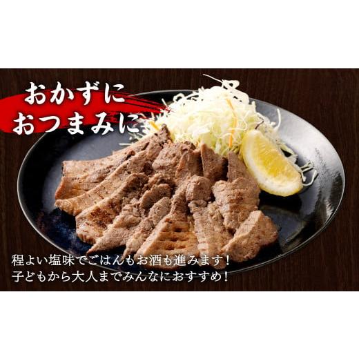 ふるさと納税 宮城県 塩竈市 肉厚牛タン焼き肉用・塩味 500g　