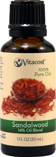 Vitacost Essential Oils - Sandalwood 14% Oil Blend - 100 % Pure Oils 1 fl oz (30 mL)