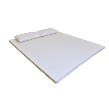 羽鄉 台灣研發製造超高分子人體工學高彈性透氣防螨抗菌乳膠薄墊  5CM（厚度）*5尺*6.2尺