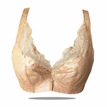 婭筑B89B35B31超薄棉文胸顯小75C杯D防滑大碼調整軟鋼圈內衣美背