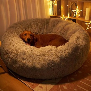 網紅長絨毛狗窩大型犬冬季保暖加厚金毛狗狗四季通用墊子寵物用品