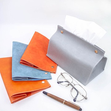 居家收納好幫手。合成皮革面紙套