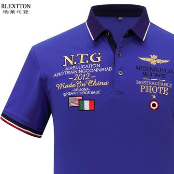 歐洲站潮牌高檔刺繡POLO衫短袖翻領T恤男裝品牌T夏天衣服純棉半袖